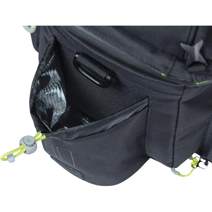Basil Gepäckträgertasche "Miles XL Pro MIK", black lime - Preisvergleich – Bild 4