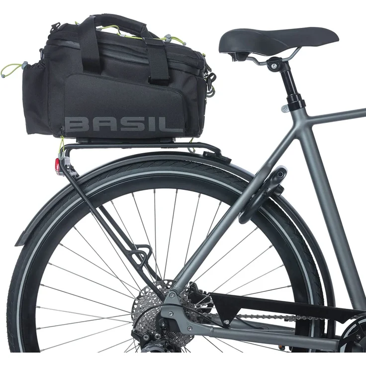 Basil Gepäckträgertasche "Miles XL Pro MIK", black lime - Preisvergleich – Bild 9