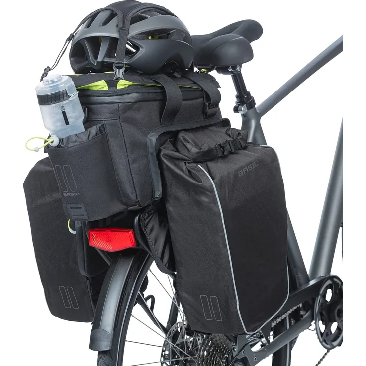 Basil Gepäckträgertasche "Miles XL Pro MIK", black lime - Preisvergleich – Bild 12