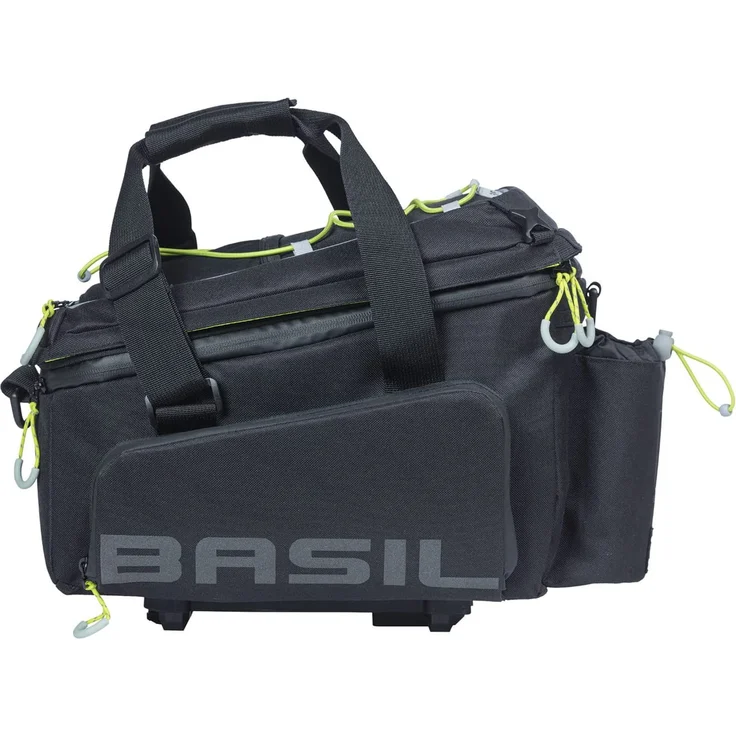 Basil Gepäckträgertasche "Miles XL Pro MIK", black lime - Preisvergleich – Bild 2