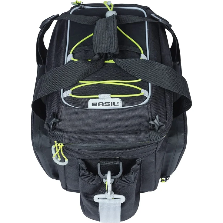 Basil Gepäckträgertasche "Miles XL Pro MIK", black lime - Preisvergleich – Bild 3