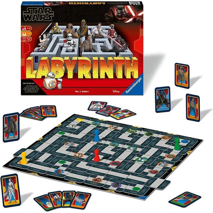 Ravensburger Spiele 26137 - Das verrückte Labyrinth mit den Figuren aus STAR WARS IX - ein Spieleklassiker für die ganze Familie! – Bild 4
