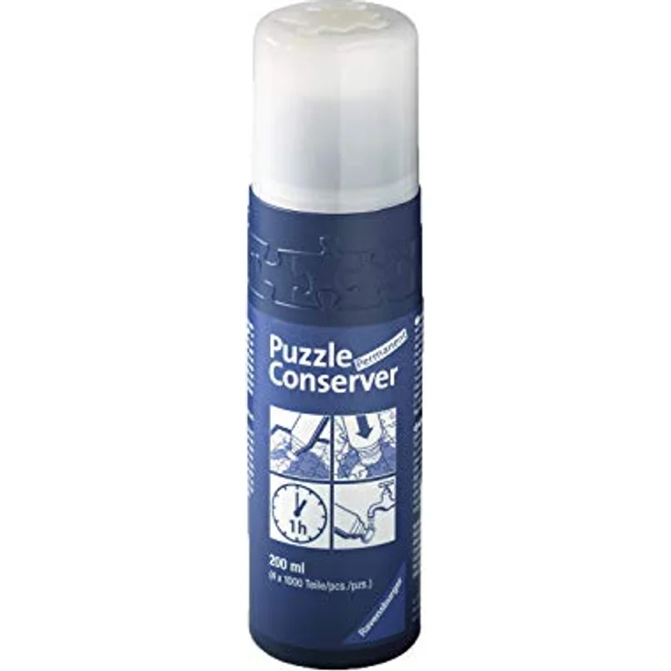 Ravensburger Puzzle-Conserver - Transparenter Puzzlekleber um Puzzles zu fixieren und aufzuhängen, 200 ml - Preisvergleich – Bild 1