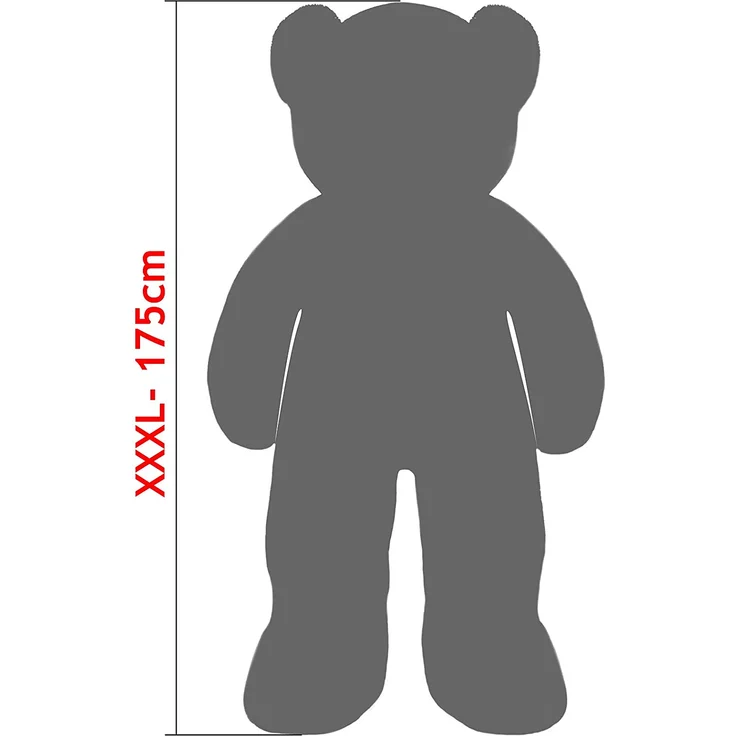 Deuba 'Plüsch Teddybär XXXL Braun 175cm', Riesen Teddy Bär Valentinstag Geschenk, braun – Bild 4