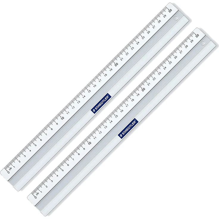 STAEDTLER Lineal 30 cm aus Aluminium – Bild 2