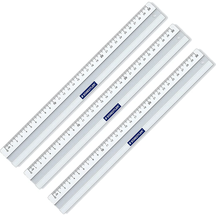 STAEDTLER Lineal 30 cm aus Aluminium – Bild 1