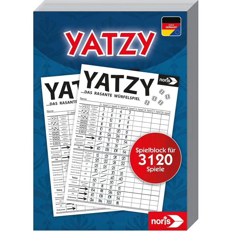 Noris Spiele - Spielblock Knubbel-Yatzy