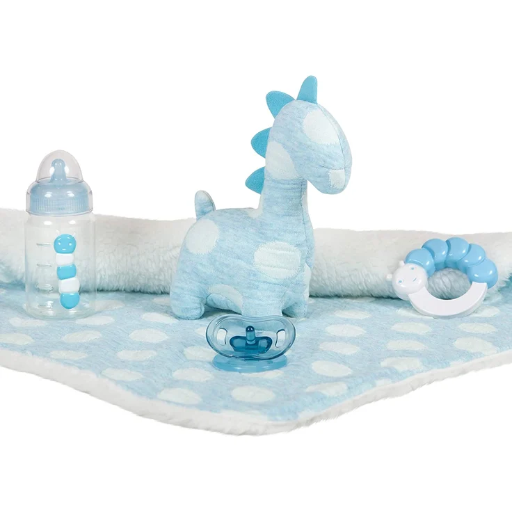 JC TOYS -La Newborn Babypuppe Blau mit Weiß (18064) – Bild 4