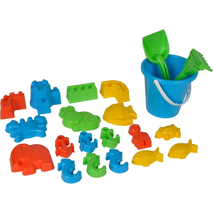 Simba 107114090 - Sandspielset in Netztasche 22 Teile, 2-sort – Bild 5