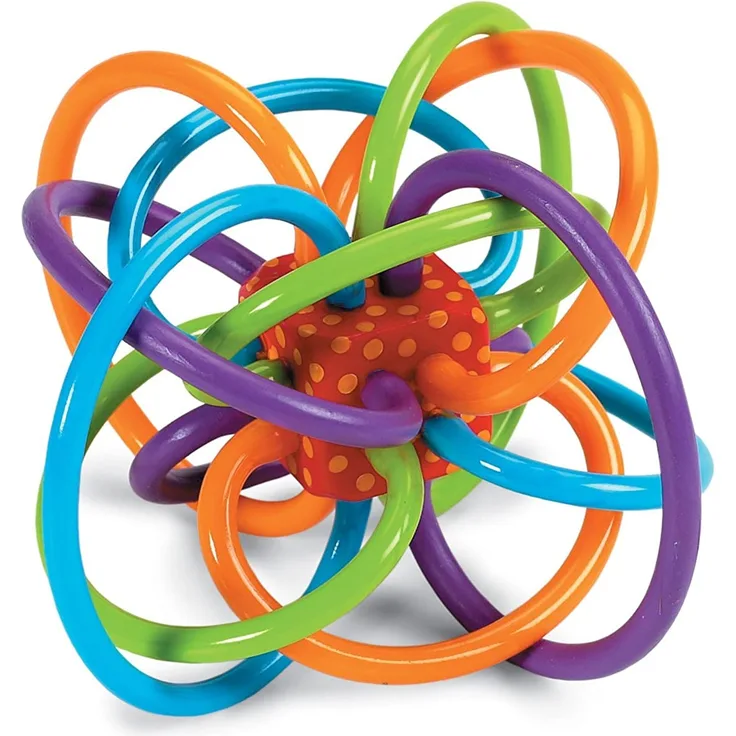 Manhattan Toy Winkel Rassel und sensorisches Beißringspielzeug