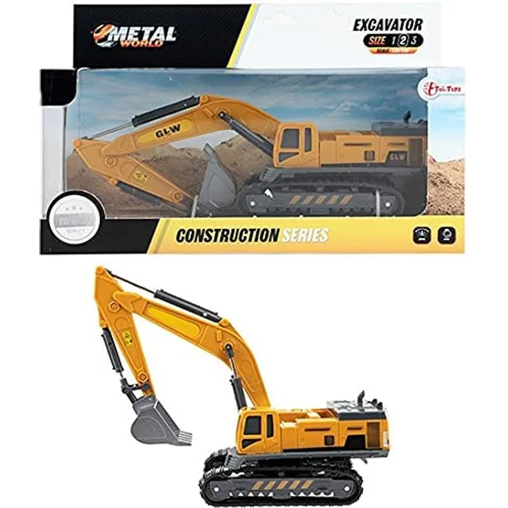 bagger Metall junior 1:55 Stahl gelb/schwarz