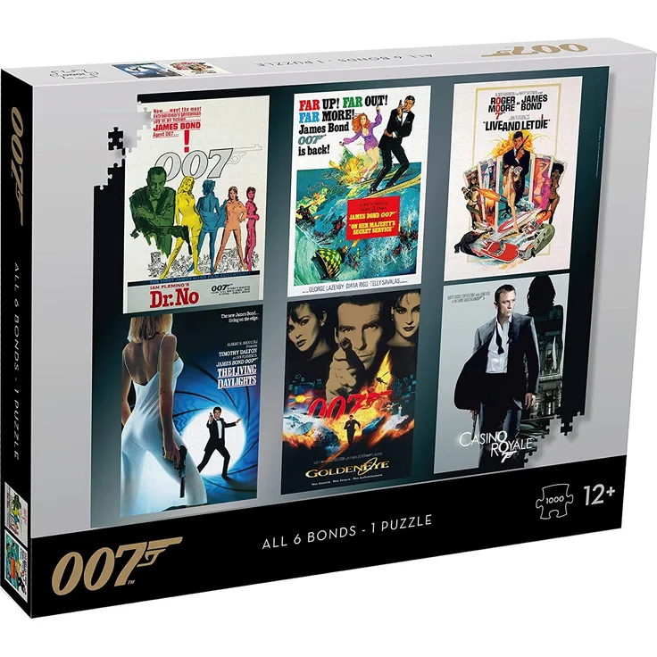 Winning Moves Puzzle James Bond 007 Actor Debut 1000 pieces