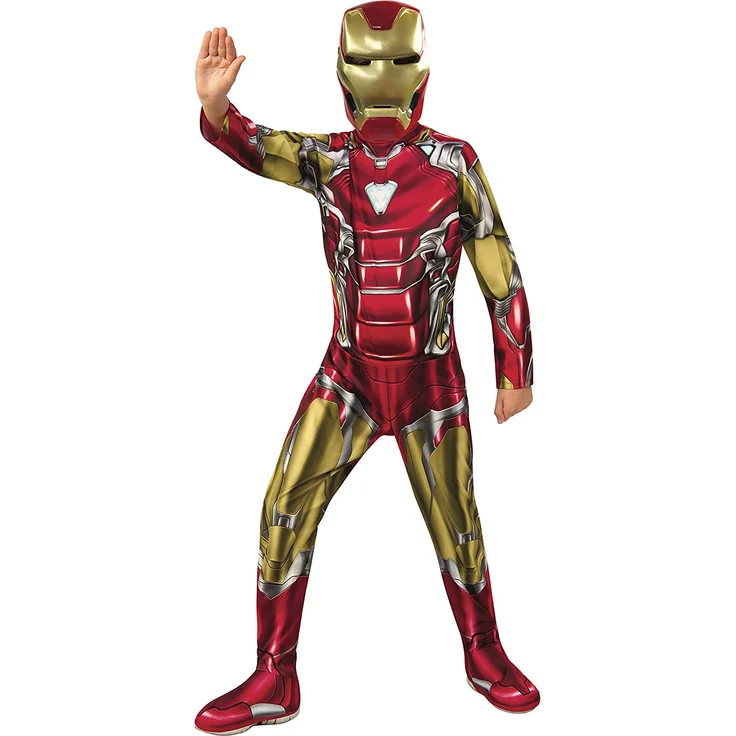 Rubies Offizielles Avengers Endgame Iron Man, klassisches Kinderkostüm, Größe S, Alter 3-4, Höhe 117 cm – Bild 1