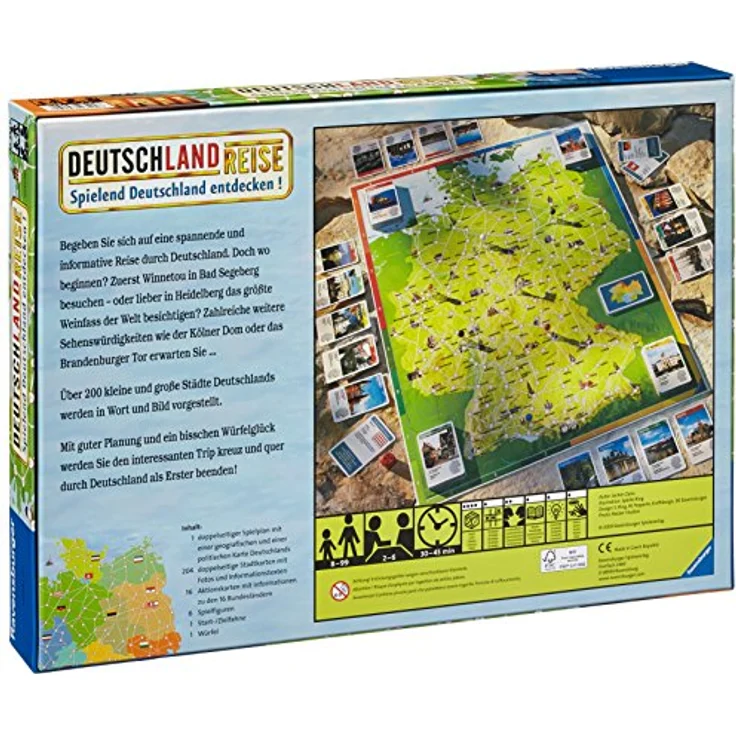 Ravensburger Deutschlandreise - Brettspiel, Lernspiel, Gesellschaftsspiel – Bild 2