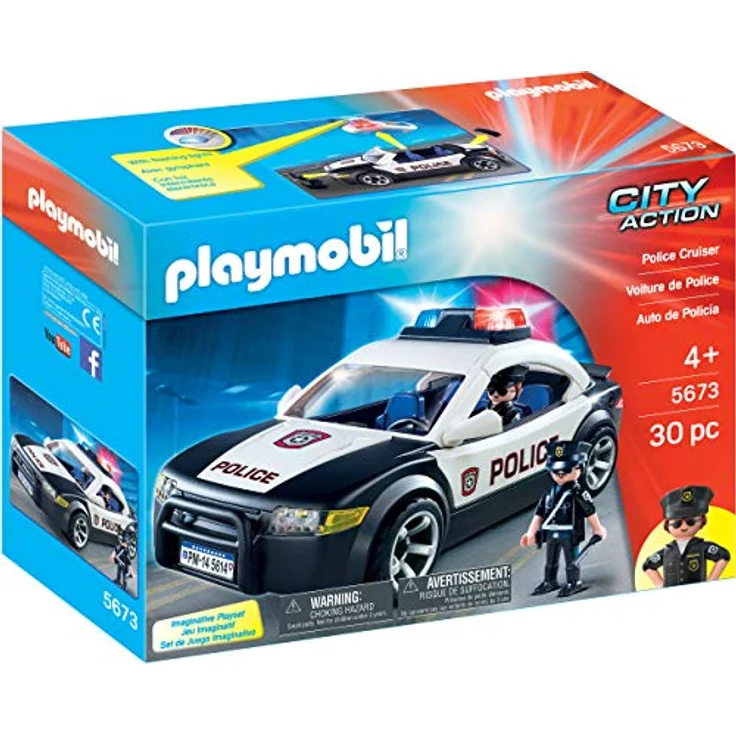 Playmobil City Action 5673 'Polizeiauto', 30 Teile, ab 4 Jahren – Bild 1