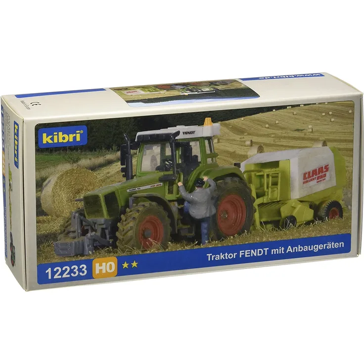 kibri 12233 H0 Traktor Fendt mit Anbauger