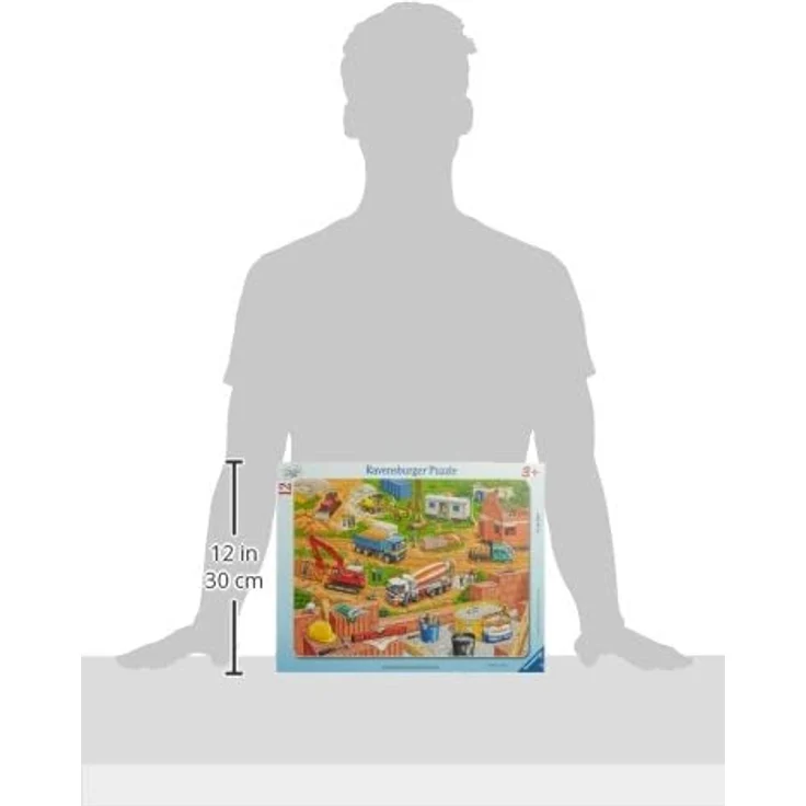 Ravensburger Kinderpuzzle 06058 - Arbeit auf der Baustelle - Rahmenpuzzle – Bild 6