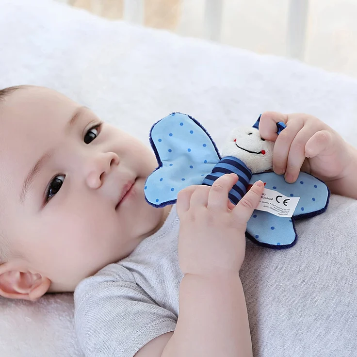 sigikid - Red Stars - Rassel Schmetterling blau – Bild 3
