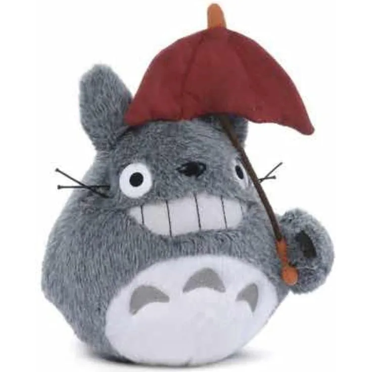 TOTORO Mein Nachbar Plüsch -Figur Regenschirm grau, aus 100% Polyester, Hersteller Sun Arrow.