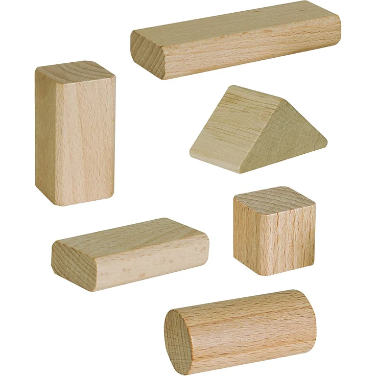 Eichhorn 50 naturfarbene Holzbausteine in Aufbewahrungsbox mit Sortierdeckel, FSC 100% zertifiziertes Buchenholz, hergestellt in Deutschland, Motorikspielzeug geeignet für Kinder ab 1 Jahr – Bild 3
