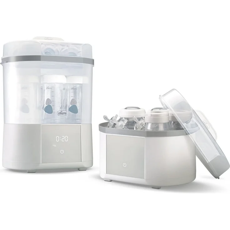 Chicco Modularer Sterilisator mit Trocknungsfunktion, Babyflaschen-Sterilisator, Einstellbarer Dampfsterilisator für Babyflaschen,für Mikrowelle, mit 2 Konfigurationen,Schnelle und Einfache Anwendung – Bild 4