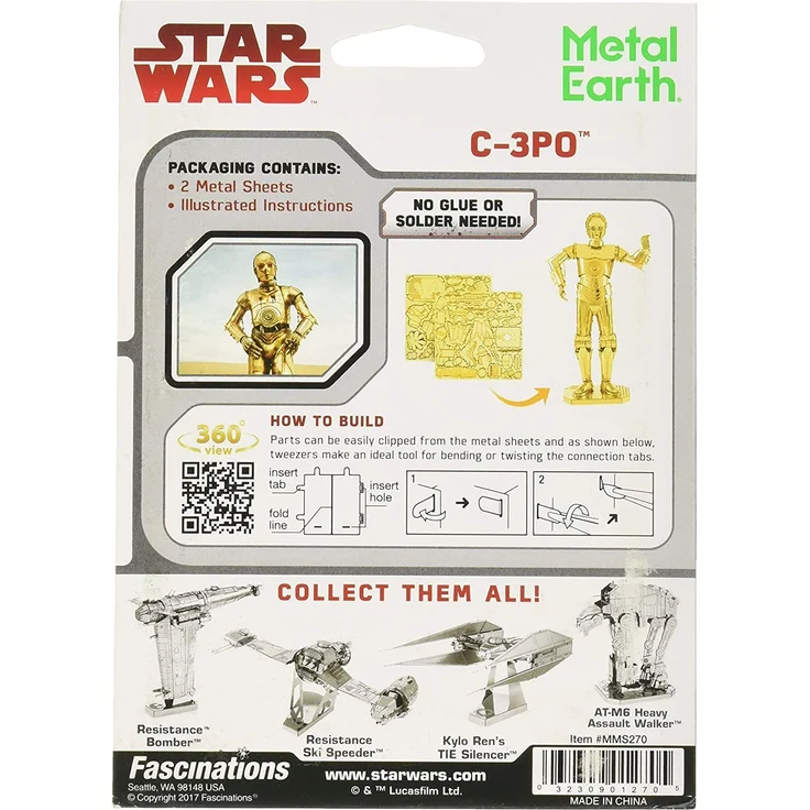 bausatz Star Wars Gold C-3PO – Bild 2