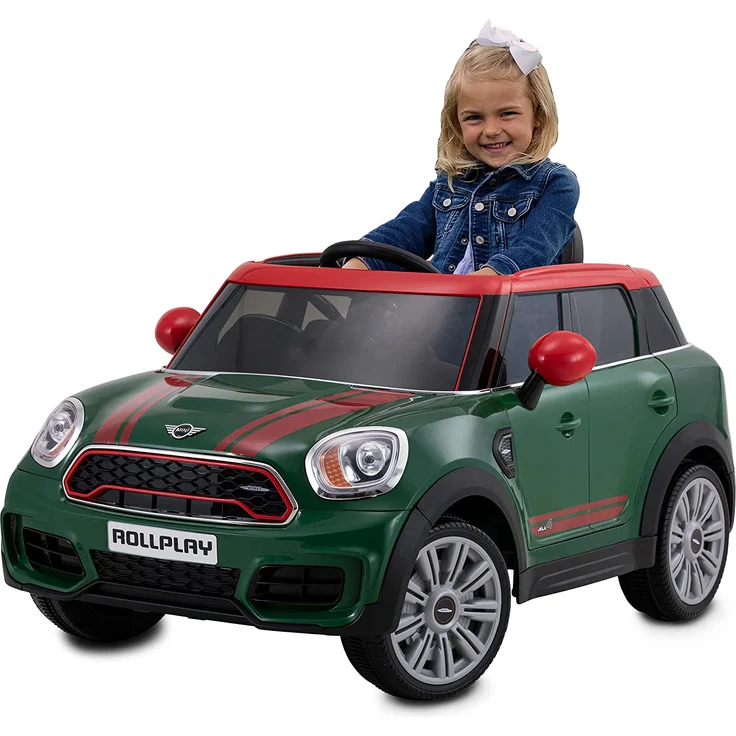 Kinder-Elektrofahrzeug - Mini Cooper Countryman- dunkelgrün – Bild 1