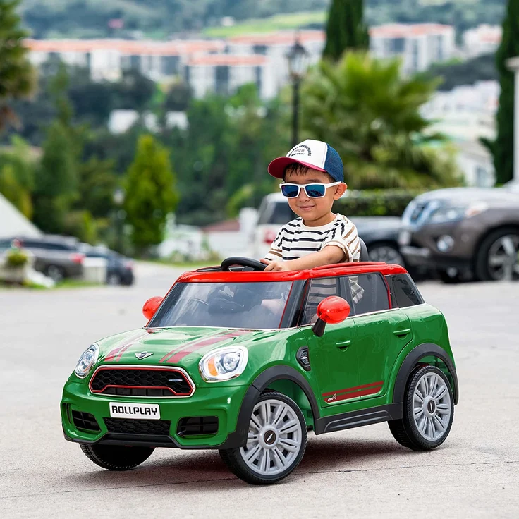 Kinder-Elektrofahrzeug - Mini Cooper Countryman- dunkelgrün – Bild 6