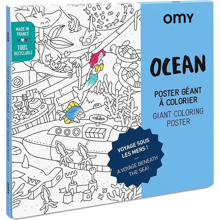 Giant Coloring Poster 70 x 100, Ocean