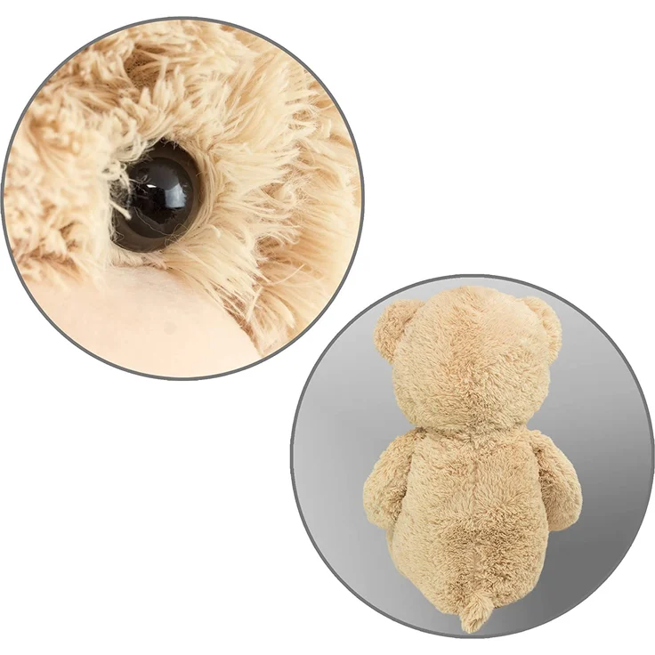 Teddybär mit Schleife 100 cm groß Stofftier Plüschtier Kuscheltier Hellbraun – Bild 8