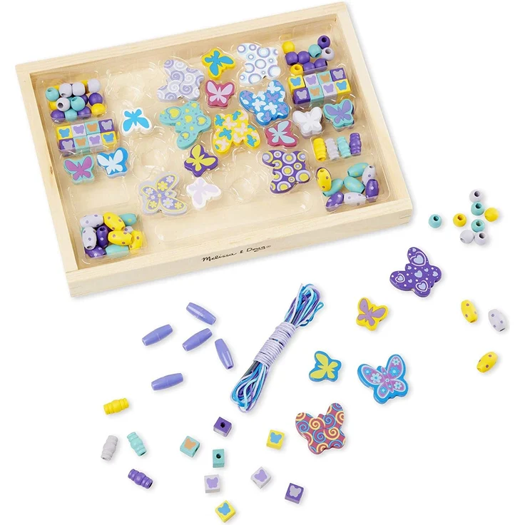 Melissa & Doug Holzperlen-Set Schmetterlinge (120 Perlen) - Preisvergleich – Bild 4