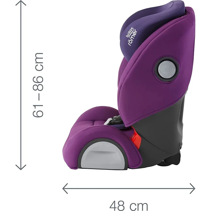 Britax Römer Kindersitz 9 Monate - 12 Jahre I 9 - 36 kg I EVOLVA 123 SL SICT Autositz Isofix Gruppe 1/2/3 I Cosmos Black – Bild 5