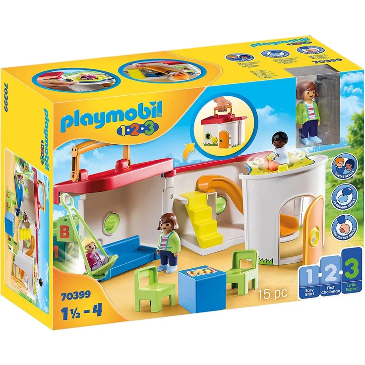 PLAYMOBIL 1.2.3 70399 Mein Mitnehm-Kindergarten, Ab 1,5 bis 4 Jahre - Preisvergleich – Bild 1