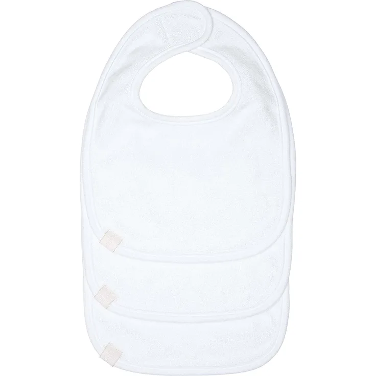 LÄSSIG Baby Lätzchen Set (3 Stk.) Neugeborene Sabberlätzchen Klettverschluss/Newborn Bib Set