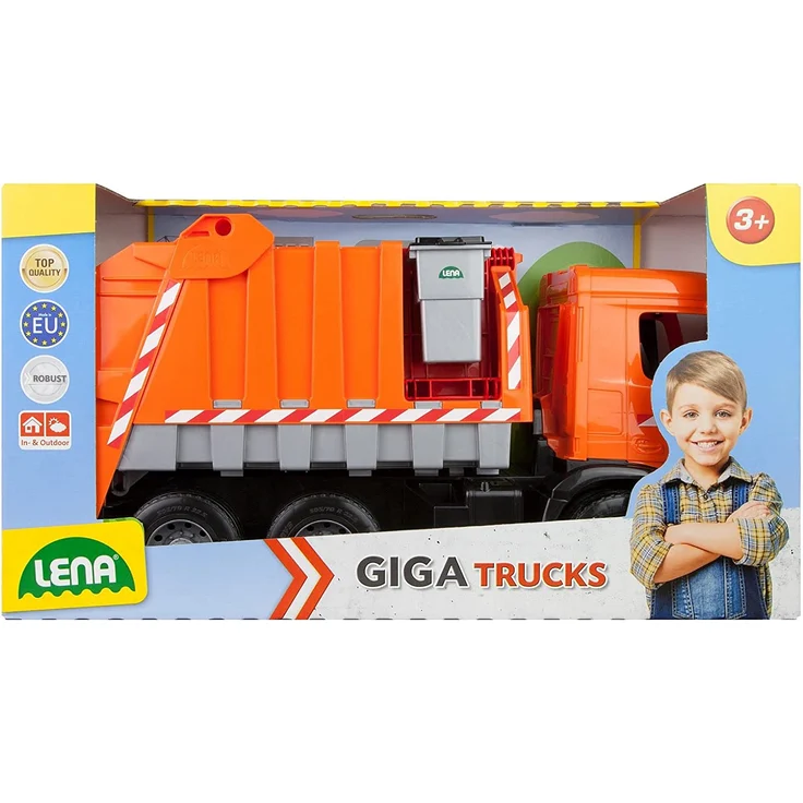 müllwagen Giga Trucks 71 cm orange – Bild 3