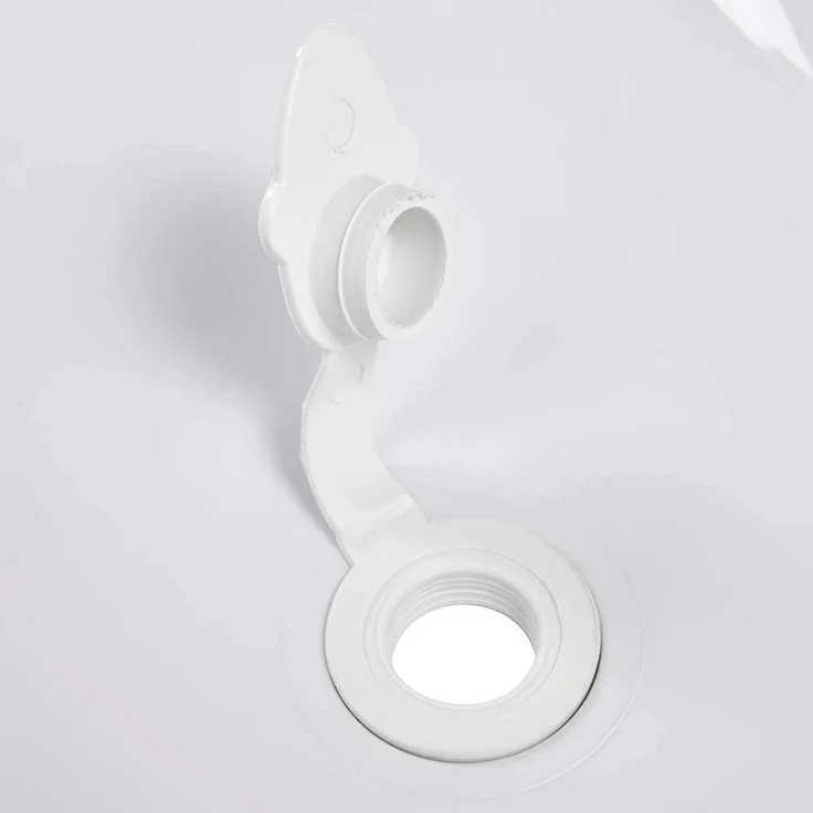 keeeper Babybadewanne mit Stöpsel, Sterne Weiß, Ab 0 bis ca. 12 Monate, 84 cm lang, ergonomisch – Bild 5