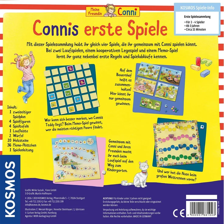 KOSMOS 681043 Connis erste Spiele Spielesammlung – Bild 2
