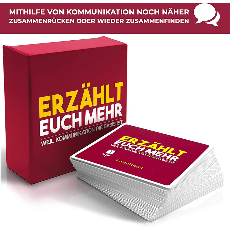 Erzählt euch mehr (für Paare) Gesellschaftsspiel für 2 Personen- Spiel für mehr Achtsamkeit und Reflexion in eurer Beziehung - tolle Geschenkidee für Verliebte - Kartenspiel – Bild 3