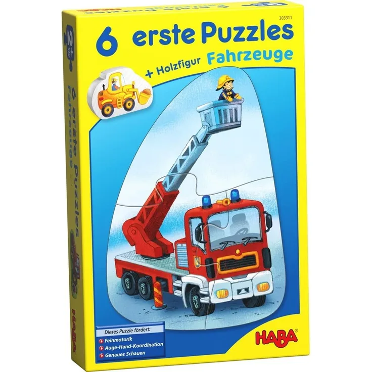 HABA 303311 6 erste Puzzles - Fahrzeuge