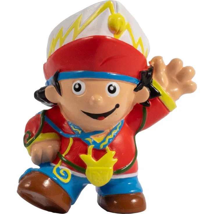 P:os 30174 - 3D Figur Mainzelmännchen „Fastnachter“, Spielfigur aus PVC, ca. 5,5 cm hoch, zum Sammeln, Tauschen und Spielen