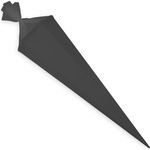 itenga Bastelschultüte Schultütenrohling Zuckertüte Schultüte eckig 85 cm mit Tüllverschluss (schwarz)