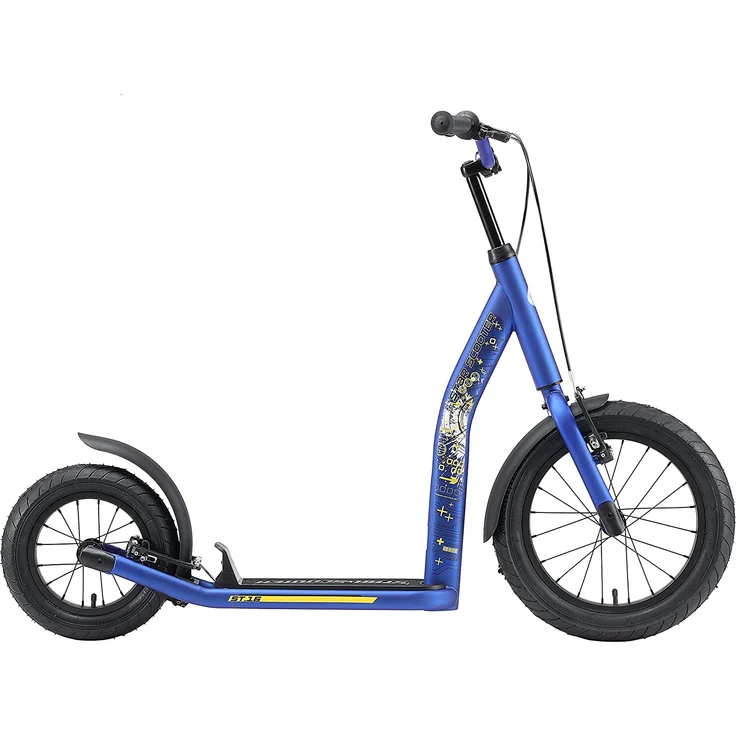 BIKESTAR Tretroller Kinderroller ab 8 Jahre | 16 Zoll New Gen Sport | Blau – Bild 2