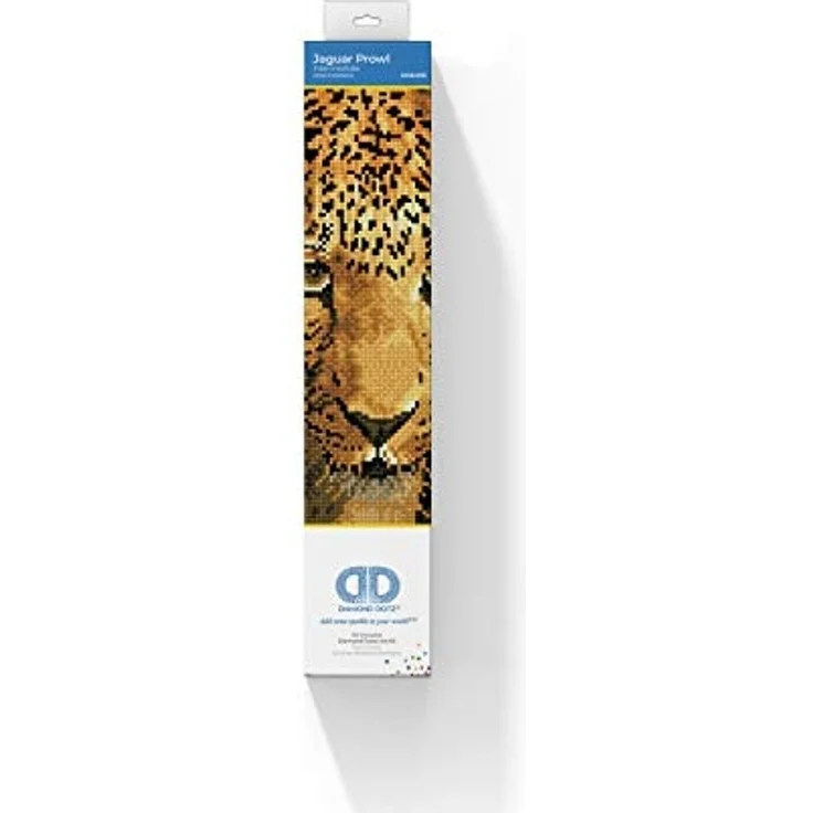 Pracht Creatives Hobby DD6-005 Diamond Dotz Jaguar, funkelndes Diamantenbild zum Selbstgestalten, ca. 27,5 x 35,5 cm groß, Malen mit Diamanten, Neuer und kreativer Basteltrend, bunt – Bild 3