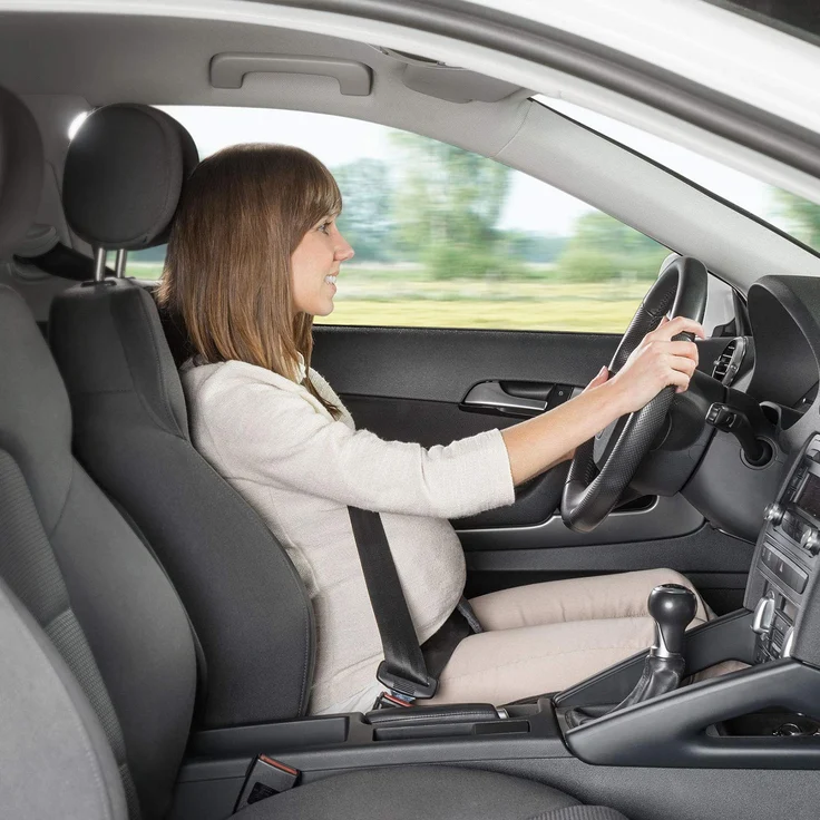 reer - Schwangerschaftsgurt fürs Auto, Schutz für das ungeborene Baby und die Schwangere, 2in1 Sicherheitsgurt für Hosen und Röcke – Bild 7