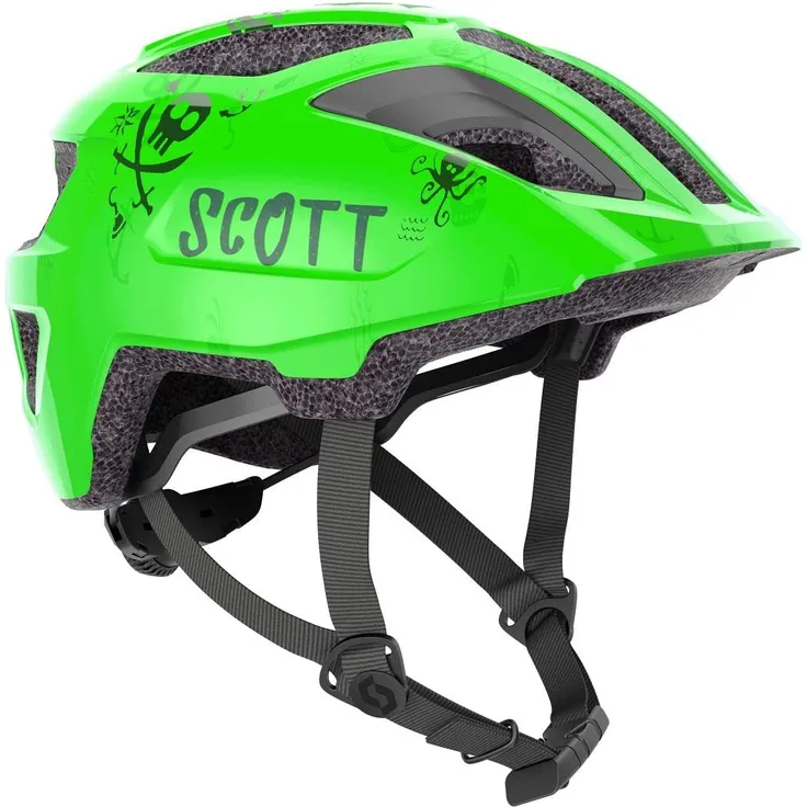 Scott Kids Spunto Helmet Fluo Green, Größe One Size - Fahrradhelm, Farbe Grün