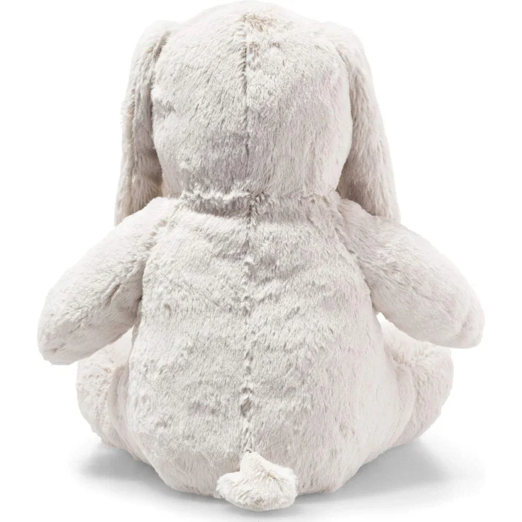 Steiff Hoppie Hase - 38 cm - Plüschhase mit Schlappohren - Kuscheltier für Kinder - Soft Cuddly Friends -beweglich & waschbar - hellgrau (080487) – Bild 3