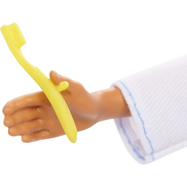 Barbie GJL66 - Ken Zahnarzt-Puppe mit Zahnpflege-Zubehör Zahnbürste und Zahnpasta, Spielzeug ab 3 Jahren – Bild 4