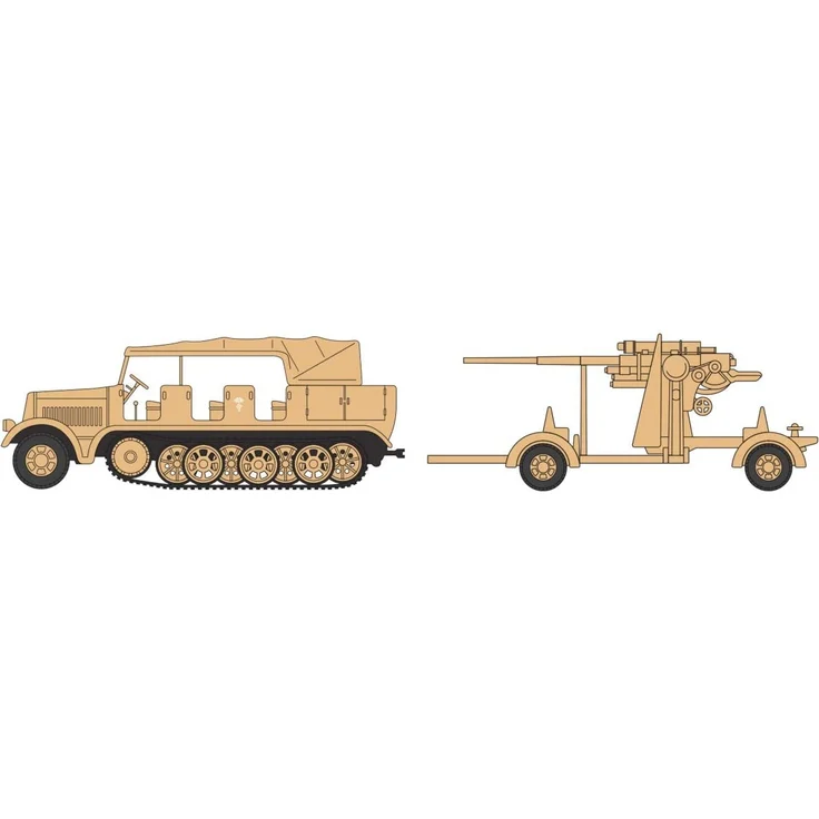 88mm Flak Gun & Tractor – Bild 4