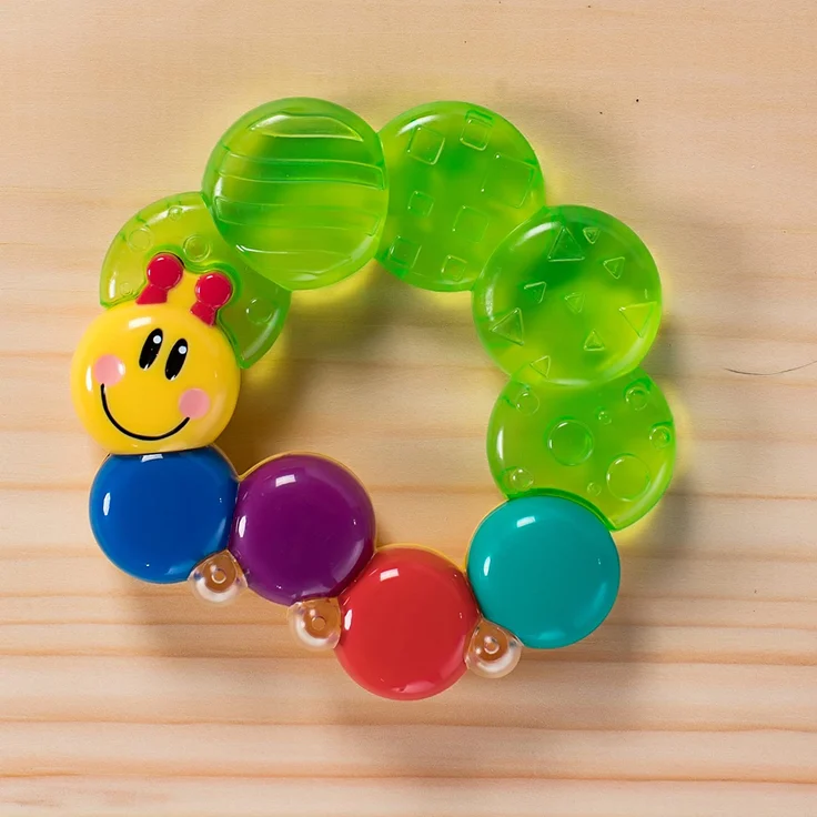 Baby Einstein, Beißring der kühlt und beruhigt, einfach zu greifen, mit strukturierter Oberfläche – Bild 6