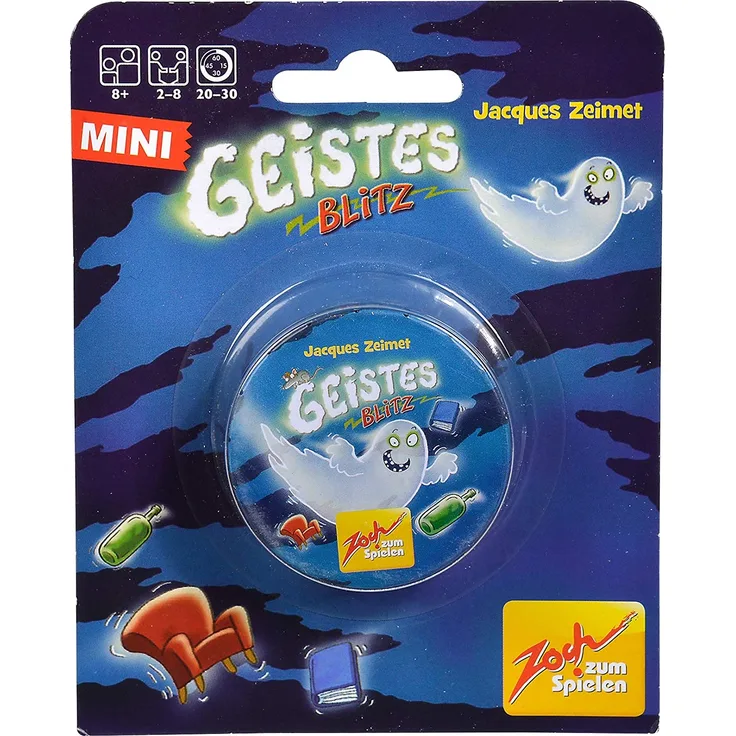 "Zoch - Geistesblitz in der Metalldose, Reaktionsspiel im Mini Format